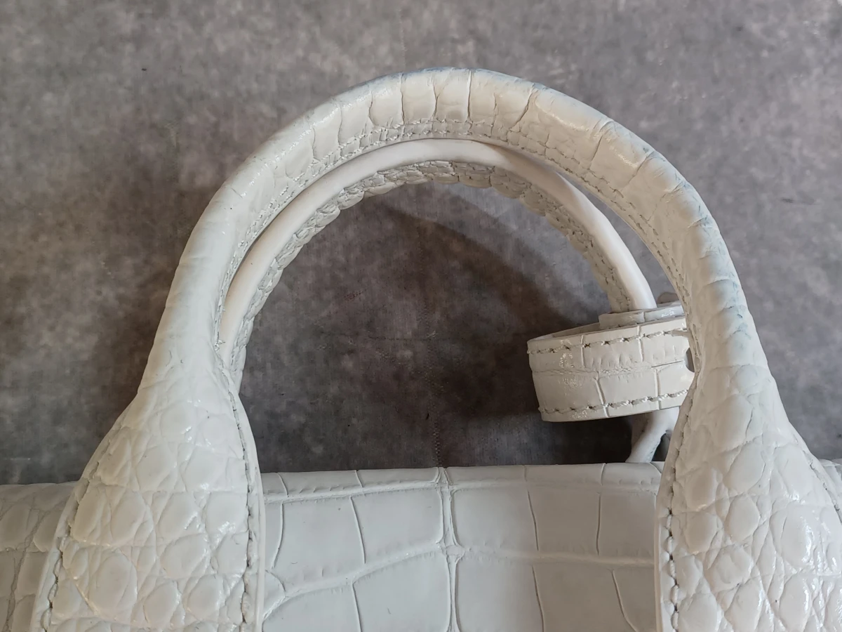 3.1 Phillip Lim Pashli mini handtas in wit krokodillenreliëf leder - foto 11