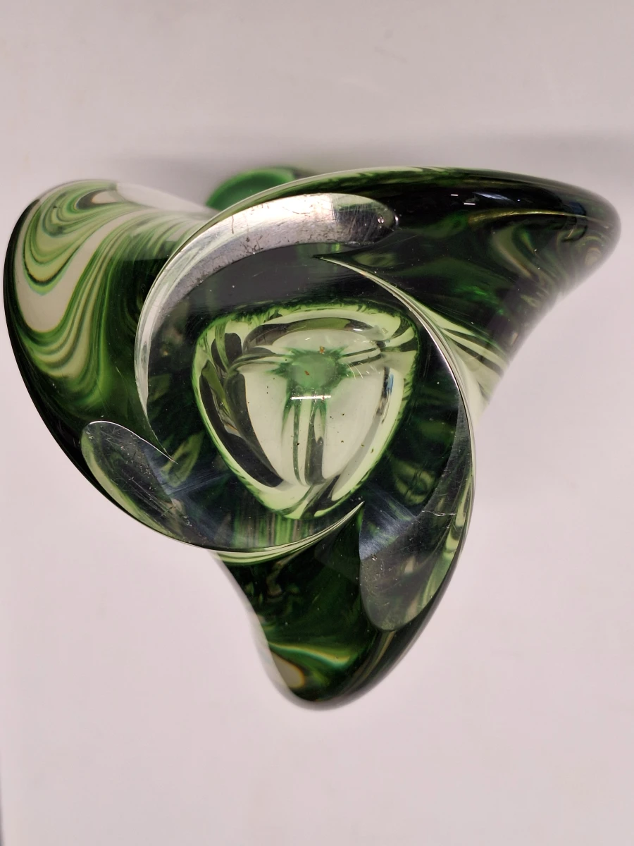 Belgische Doyen design vaas van zwaar mondgeblazen glas - Mid-Century Modern - foto 5