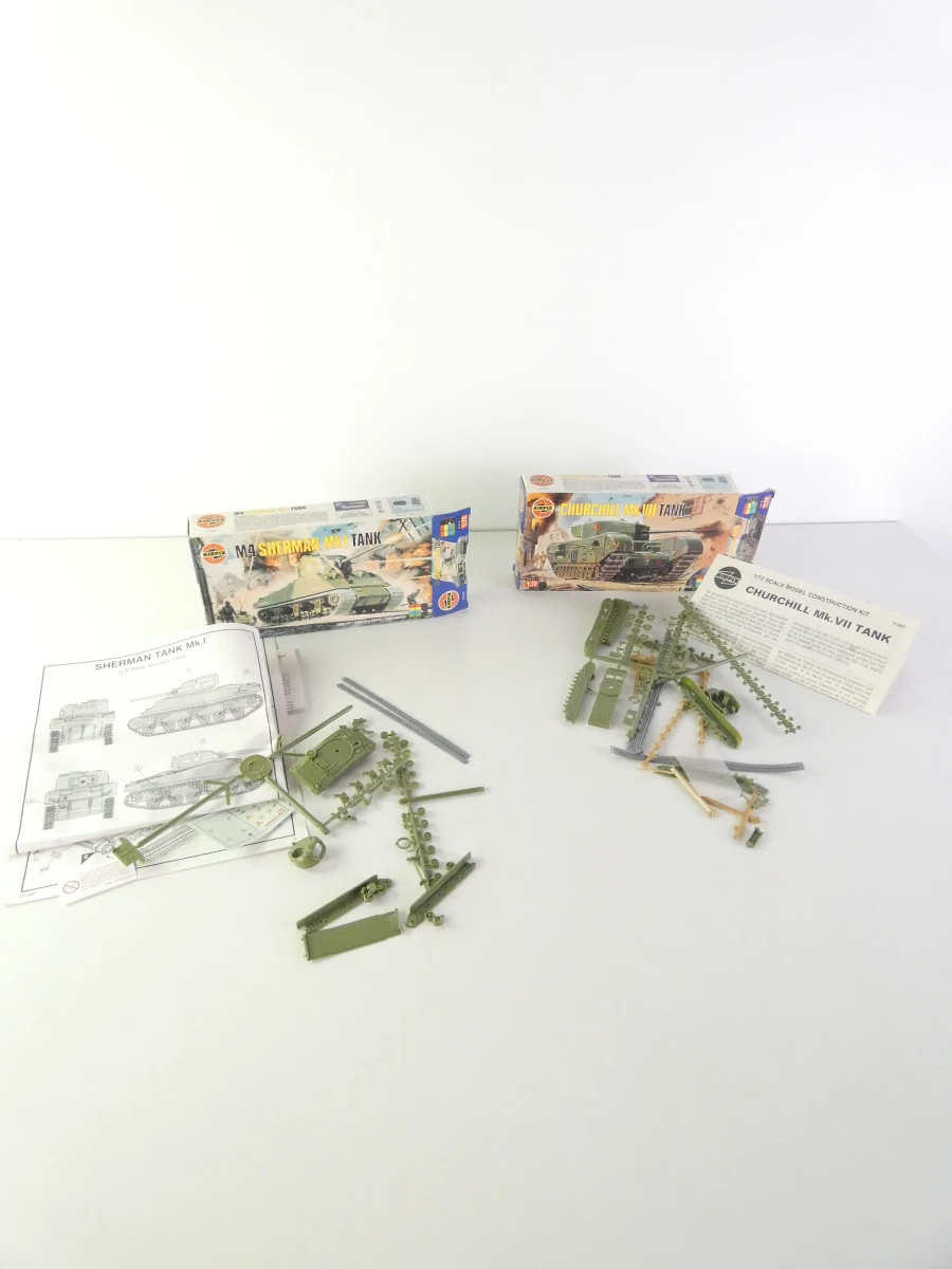 Kavel van 5 militaire modelbouwdozen (1:35 & 1:72) – Tamiya, Italeri, Airfix – Deels Vintage - foto 9
