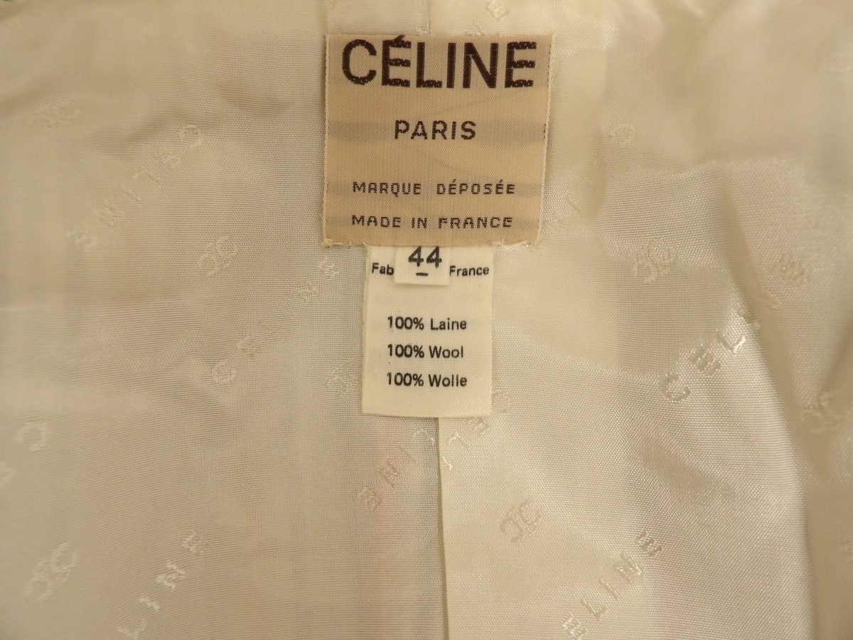 Vintage wollen damesblazer - Céline Paris - foto 7