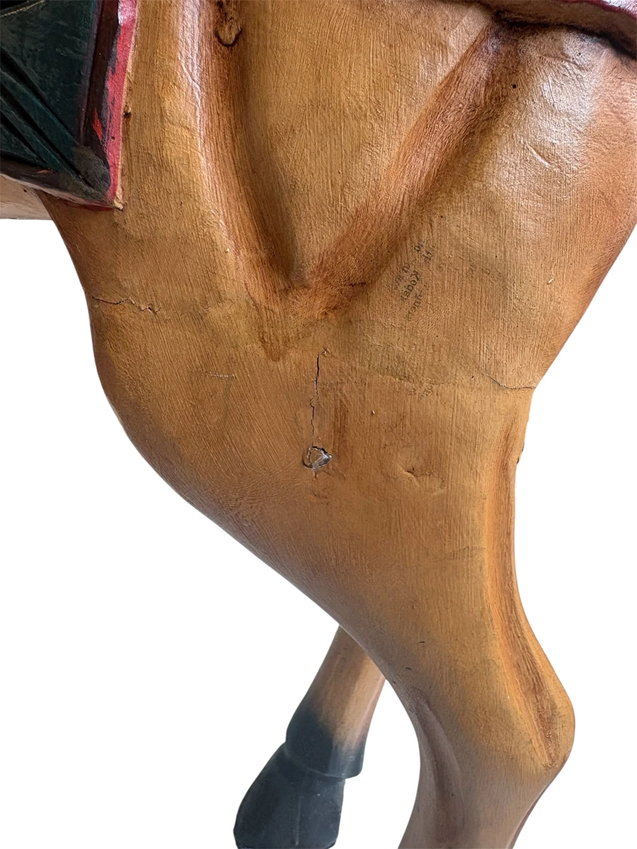 Antiek houten carrouselpaard - foto 4