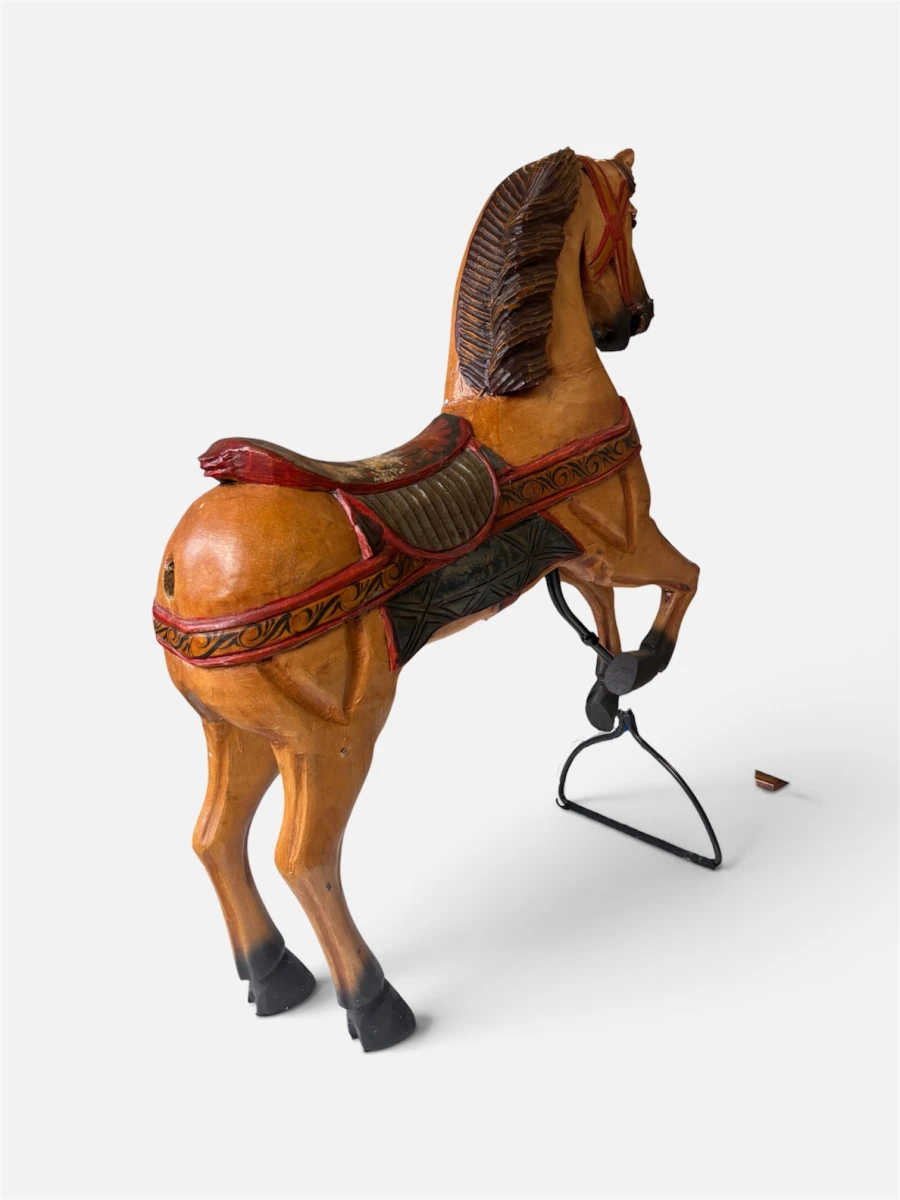 Antiek houten carrouselpaard - foto 6