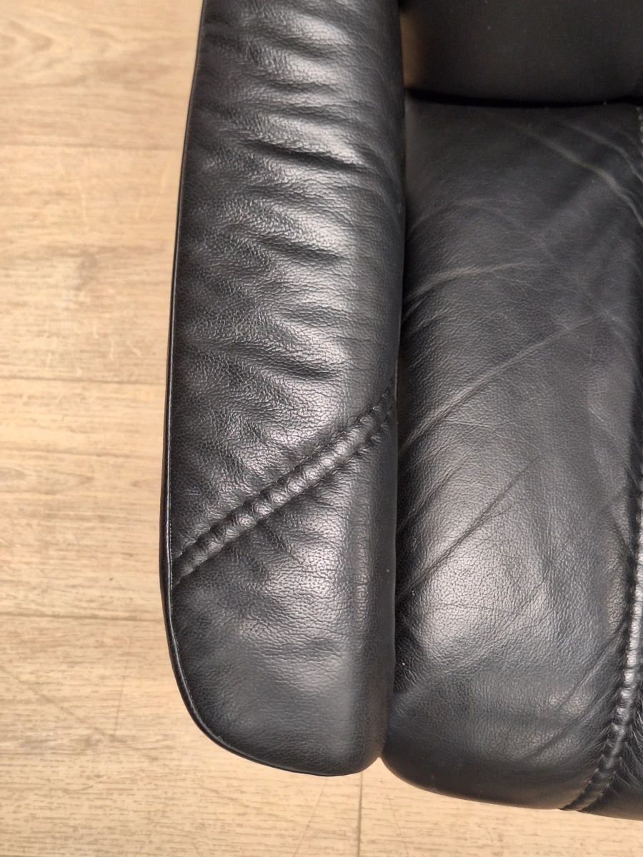 Stressless relaxzetel in zwart leder met bijpassend voetbankje - foto 6