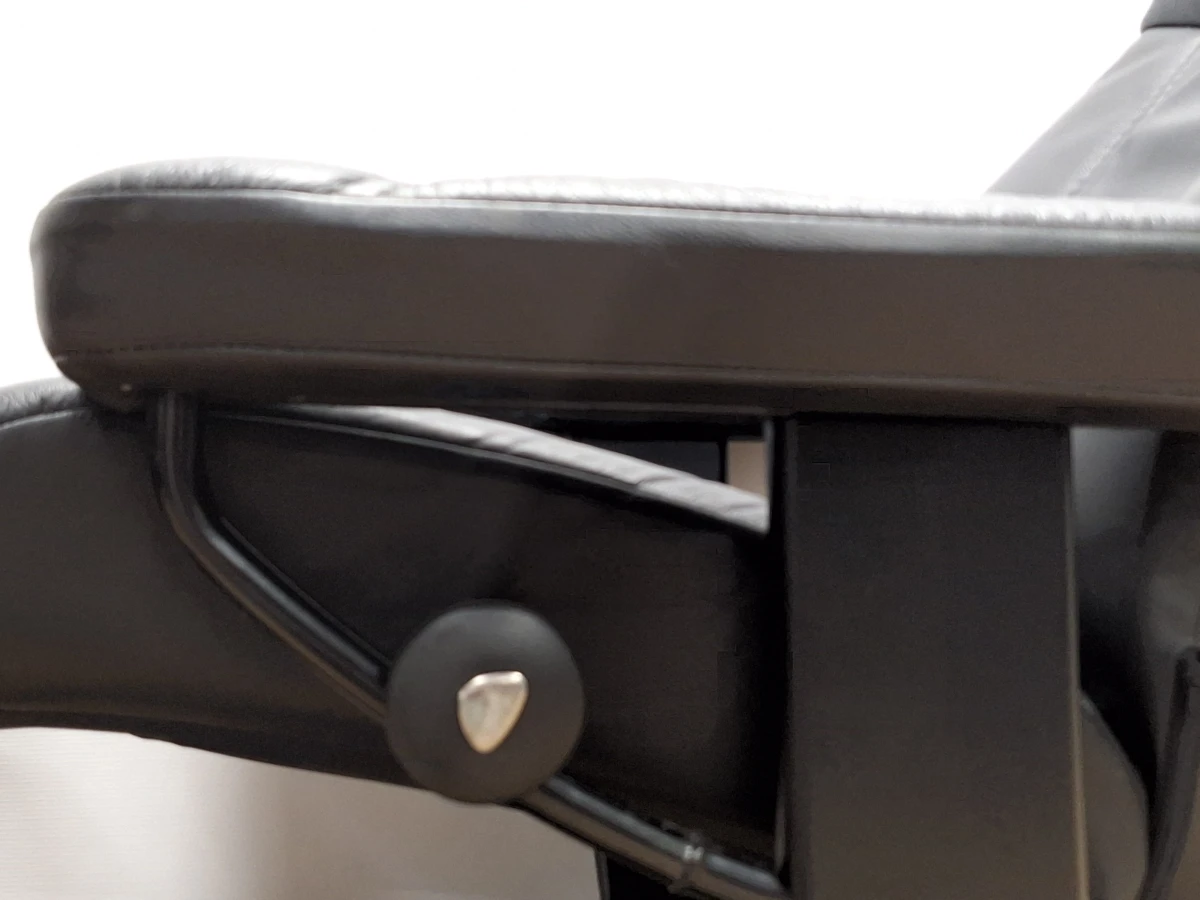 Stressless relaxzetel in zwart leder met bijpassend voetbankje - foto 13