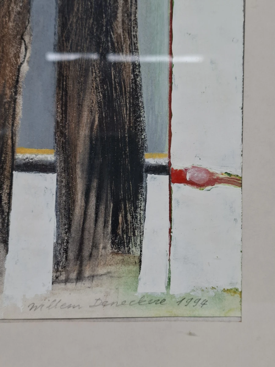 Willem Deneckere (1939-2000) – Uniek Groot Kunstwerk (1994) – Handgesigneerd - foto 3