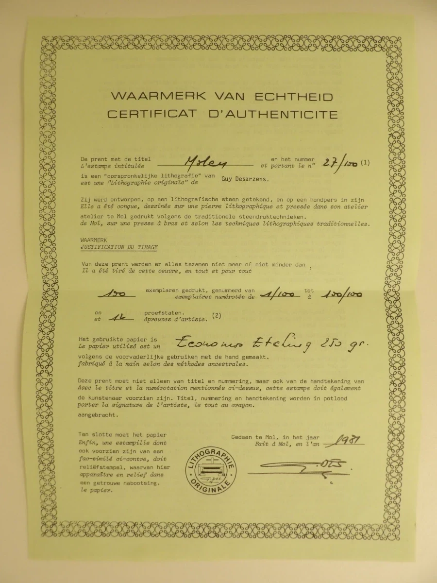 2 lithografieën van Guy Desarzens - foto 5