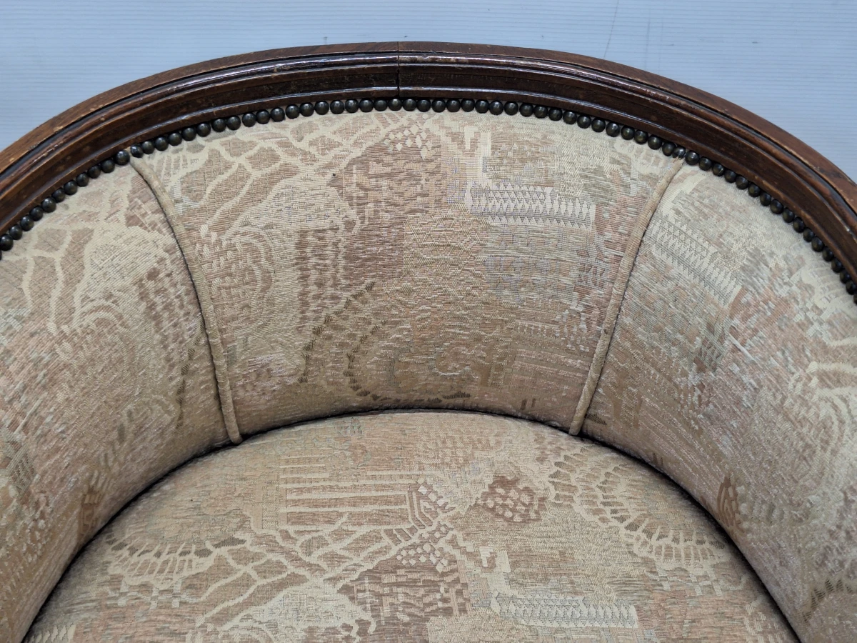 Set van 3 kuipstoelen in Louis XVI-stijl - foto 6