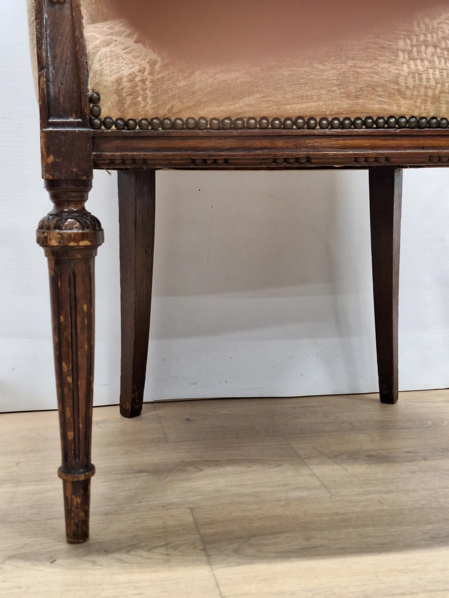 Set van 3 kuipstoelen in Louis XVI-stijl - foto 10