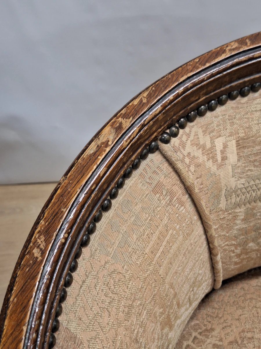 Set van 3 kuipstoelen in Louis XVI-stijl - foto 15