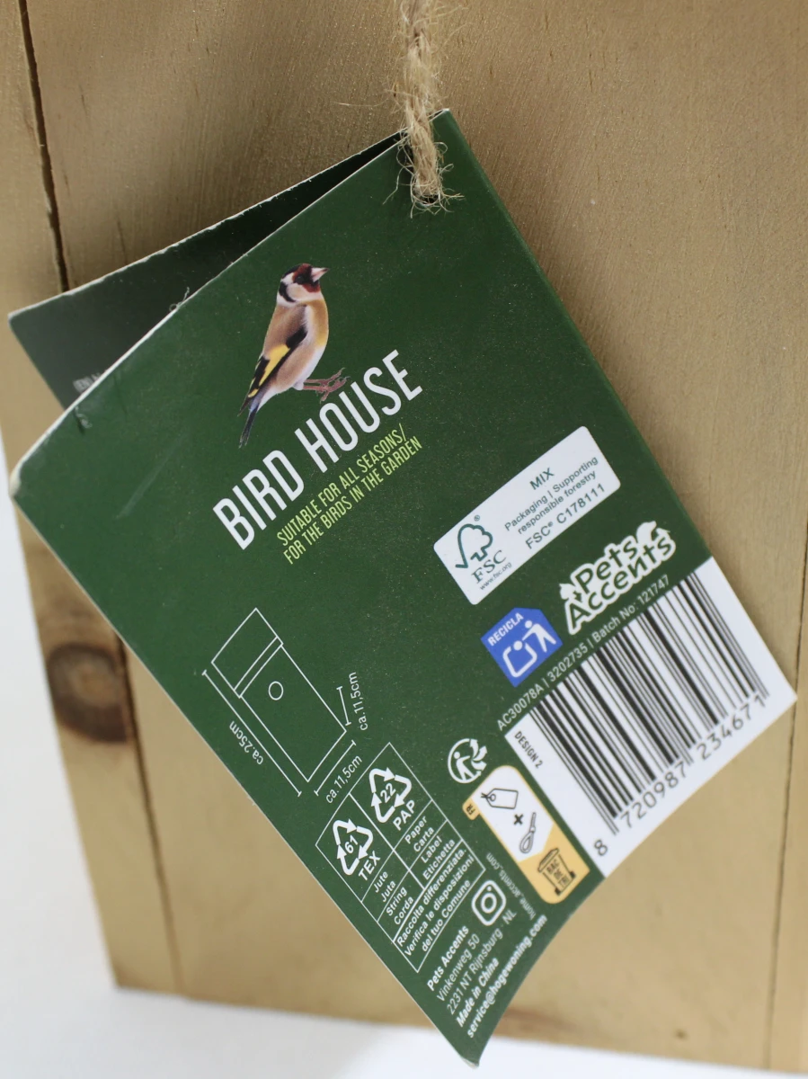 Pets Accents Birdhouse | FSC® Hout [4S] - foto 7