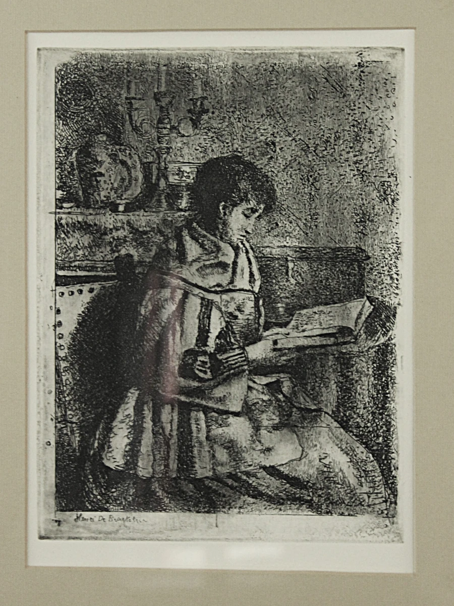 Henri De Braekeleer  (1840–1888) – De Lezeres - foto 7