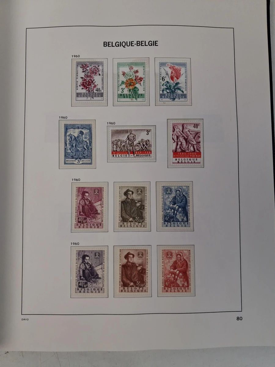 Drie boeken met postfrisse Belgische postzegels - foto 13
