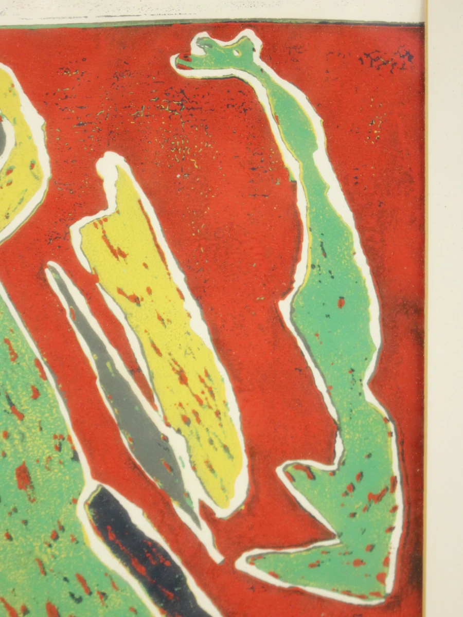 Abstracte ingelijste kunstprint - foto 3