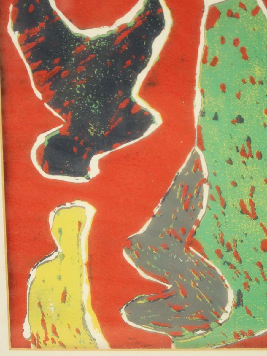 Abstracte ingelijste kunstprint - foto 5