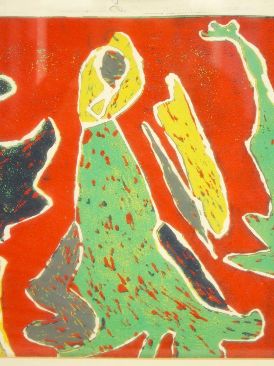 Abstracte ingelijste kunstprint - foto 6