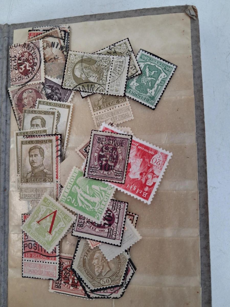 Oude Belgische postzegels - foto 3