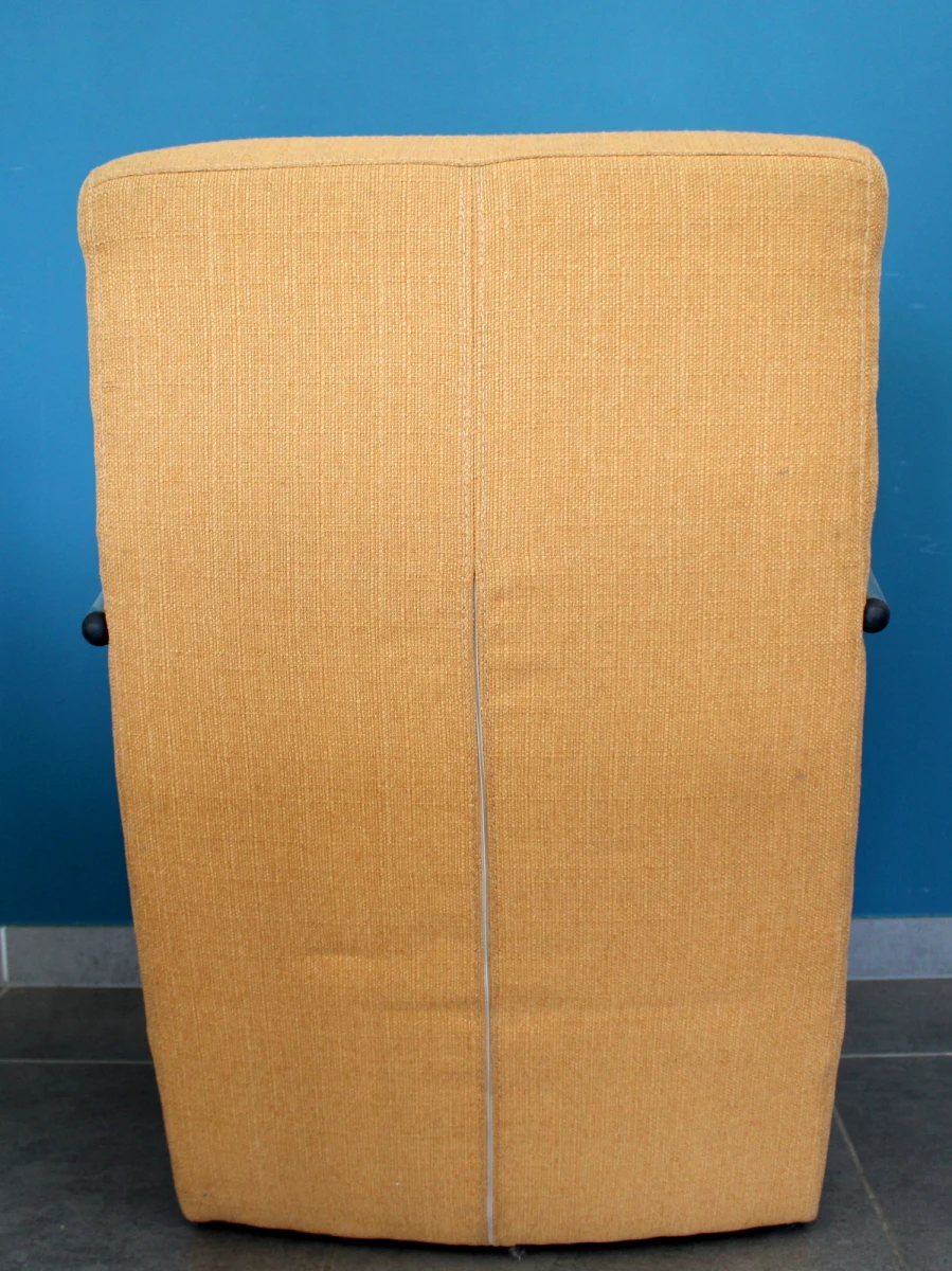 Vintage designfauteuil met verchroomd buisframe - foto 4
