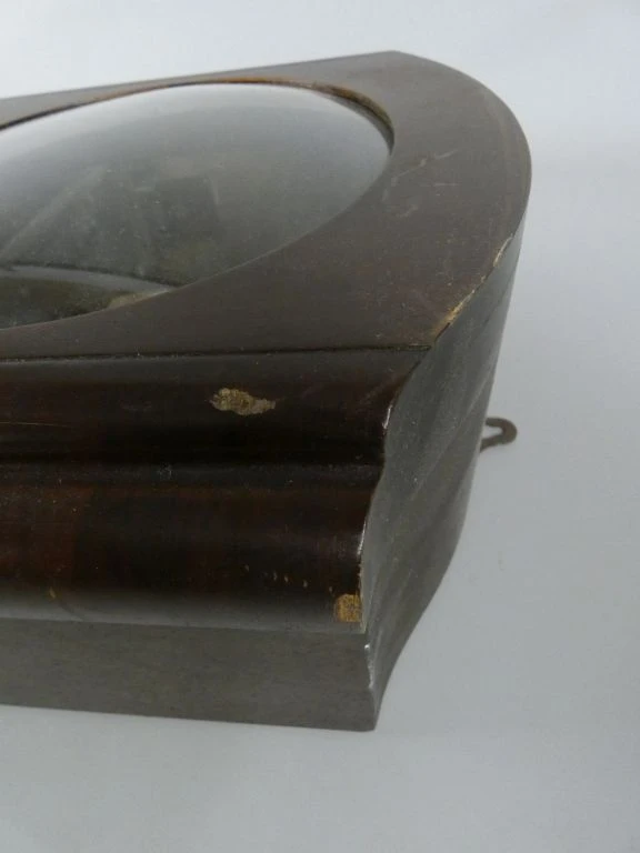 Oude houten wandklok met slinger en mechaniek - foto 7