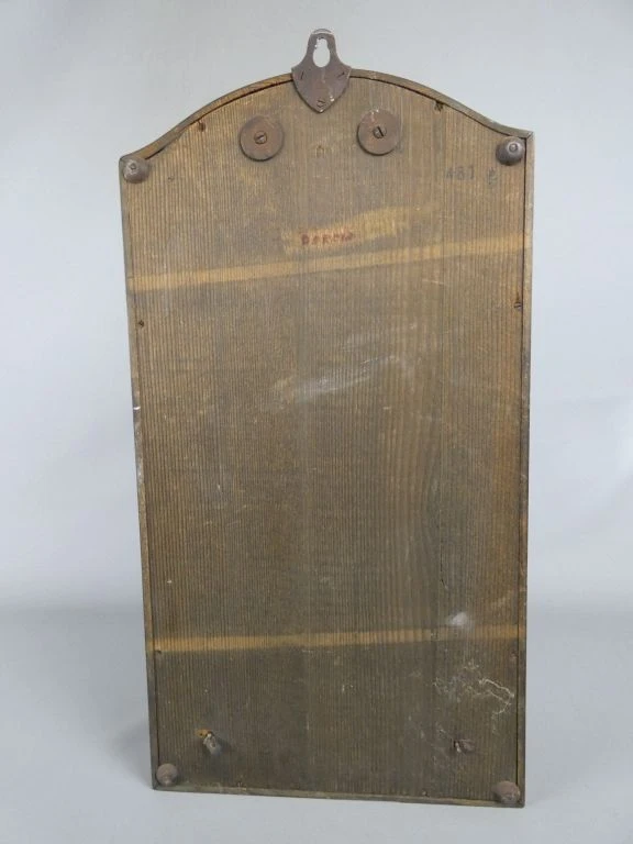 Oude houten wandklok met slinger en mechaniek - foto 2