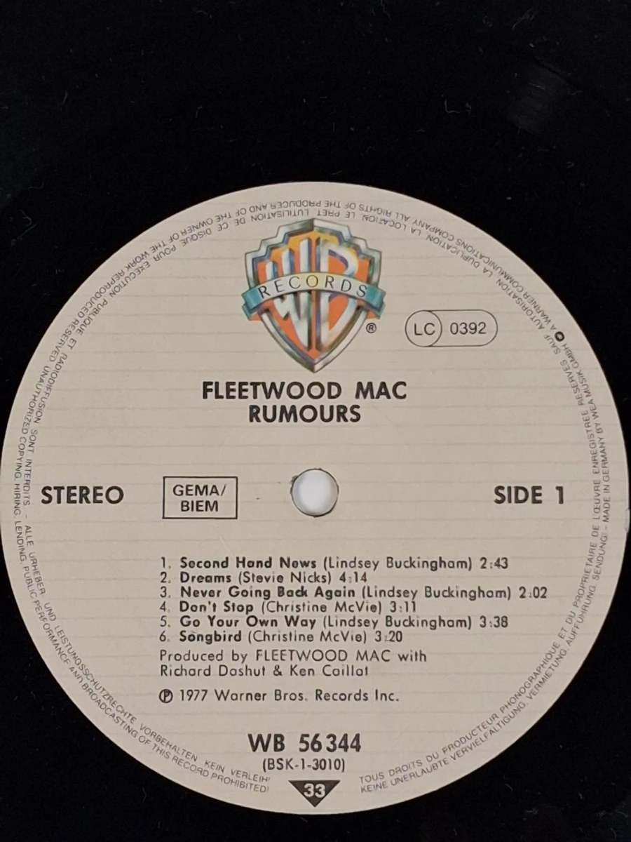 LP : "Rumours", Fleetwood Mac - foto 6