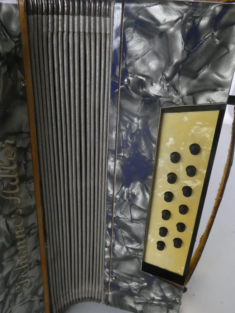 Vintage accordeon Johannes Adler - Duitsland - foto 5