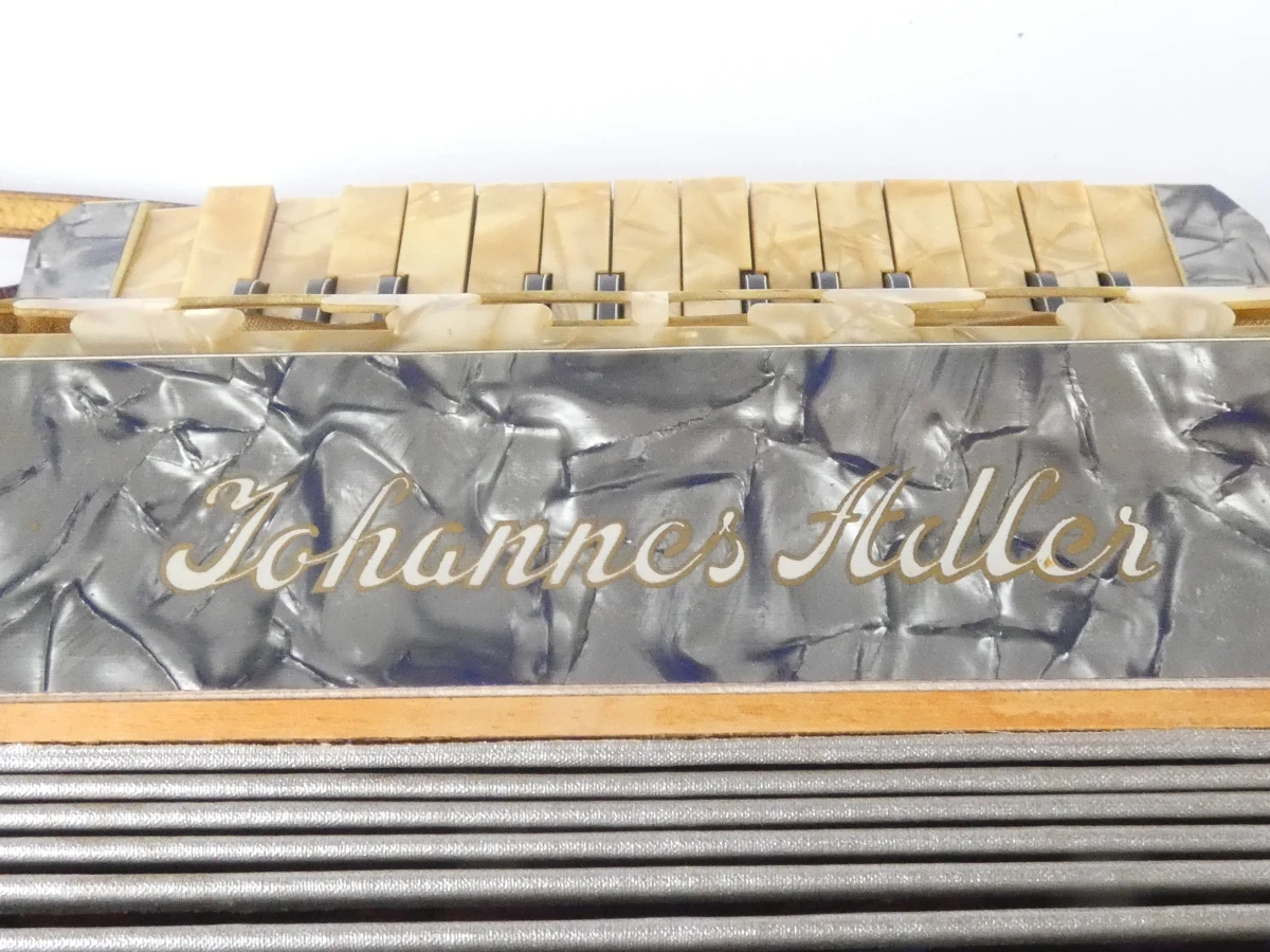 Vintage accordeon Johannes Adler - Duitsland - foto 23