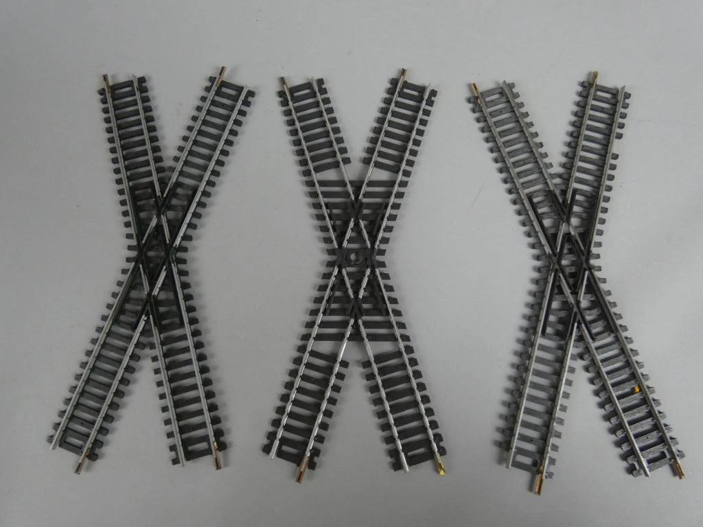 Set Lima modelspoor rails diverse types en bochten - foto 11
