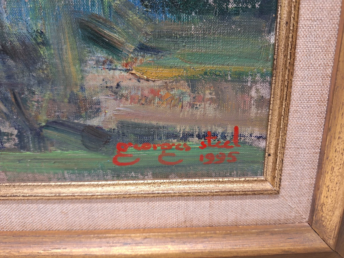“La Casa de Oedelem” - olieverf op doek, 1995 - Georges Steel - foto 6