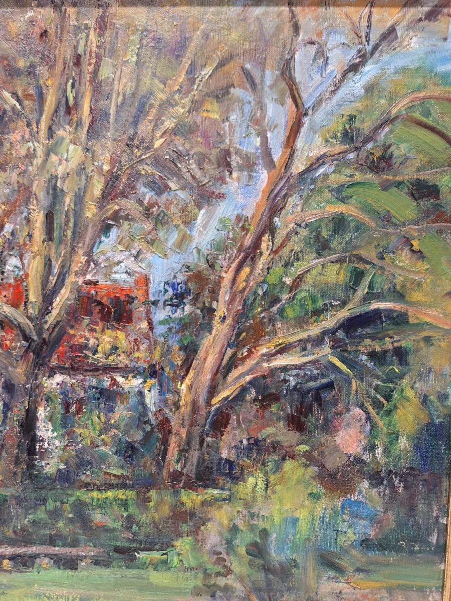 “La Casa de Oedelem” - olieverf op doek, 1995 - Georges Steel - foto 3