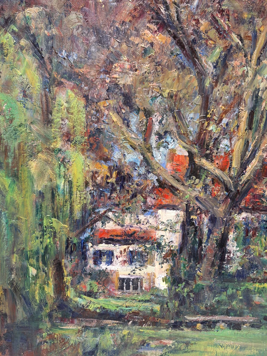 “La Casa de Oedelem” - olieverf op doek, 1995 - Georges Steel - foto 5