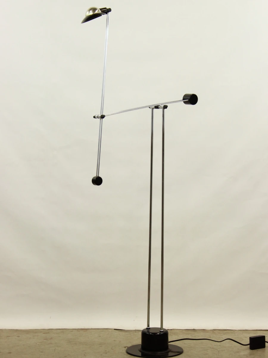 Vintage Minimalistische Halogeen Vloerlamp met Contragewicht (Jaren '80) - foto 3