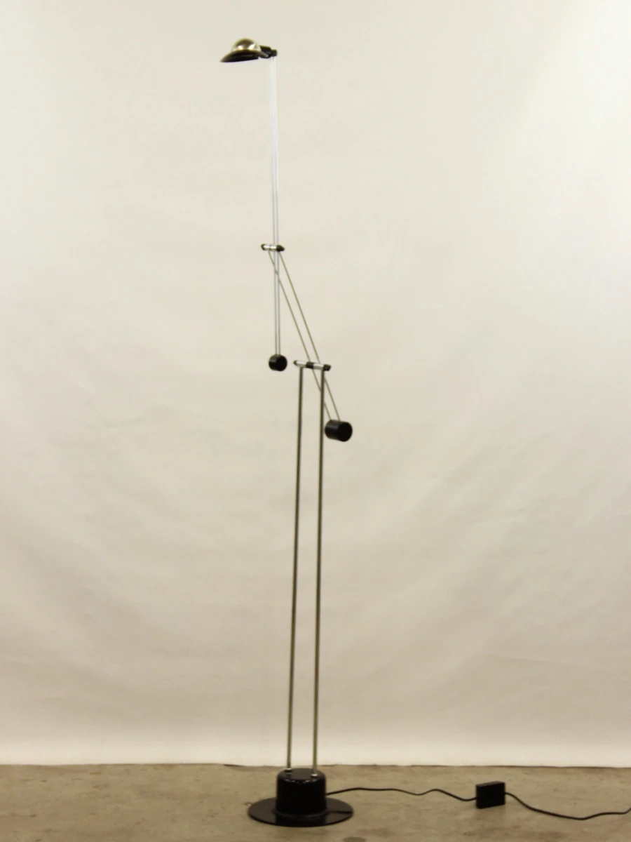 Vintage Minimalistische Halogeen Vloerlamp met Contragewicht (Jaren '80) - foto 4