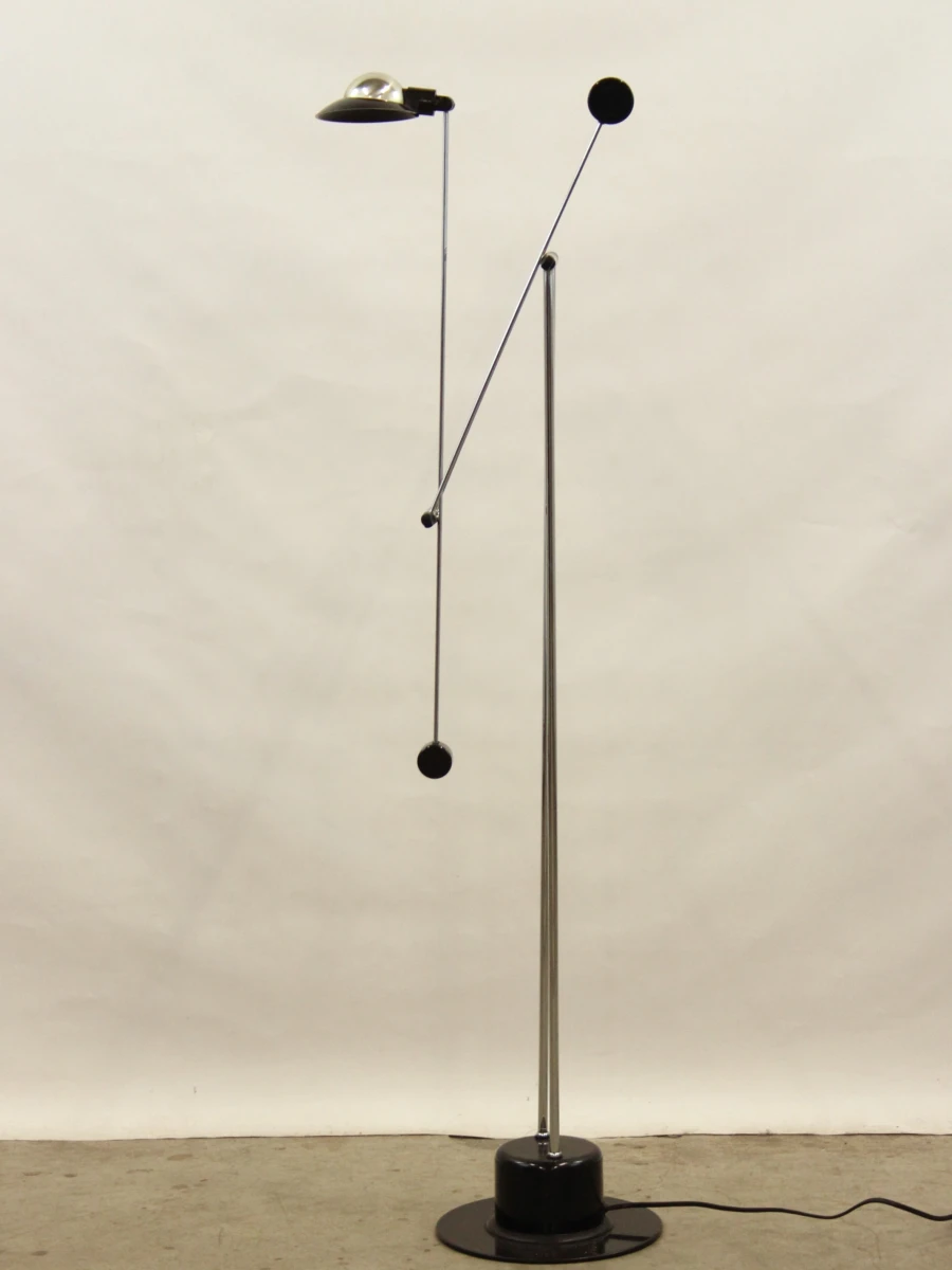 Vintage Minimalistische Halogeen Vloerlamp met Contragewicht (Jaren '80) - foto 7