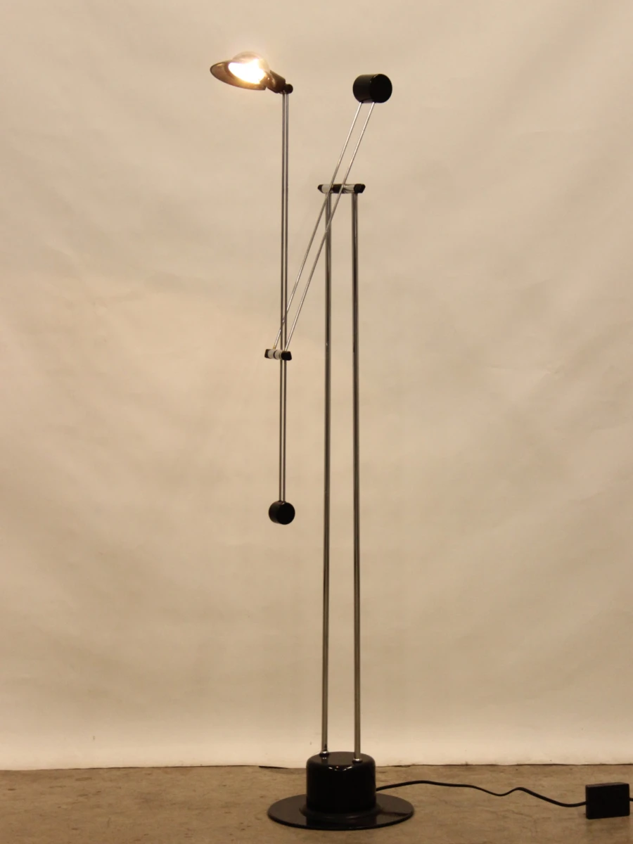 Vintage Minimalistische Halogeen Vloerlamp met Contragewicht (Jaren '80) - foto 8