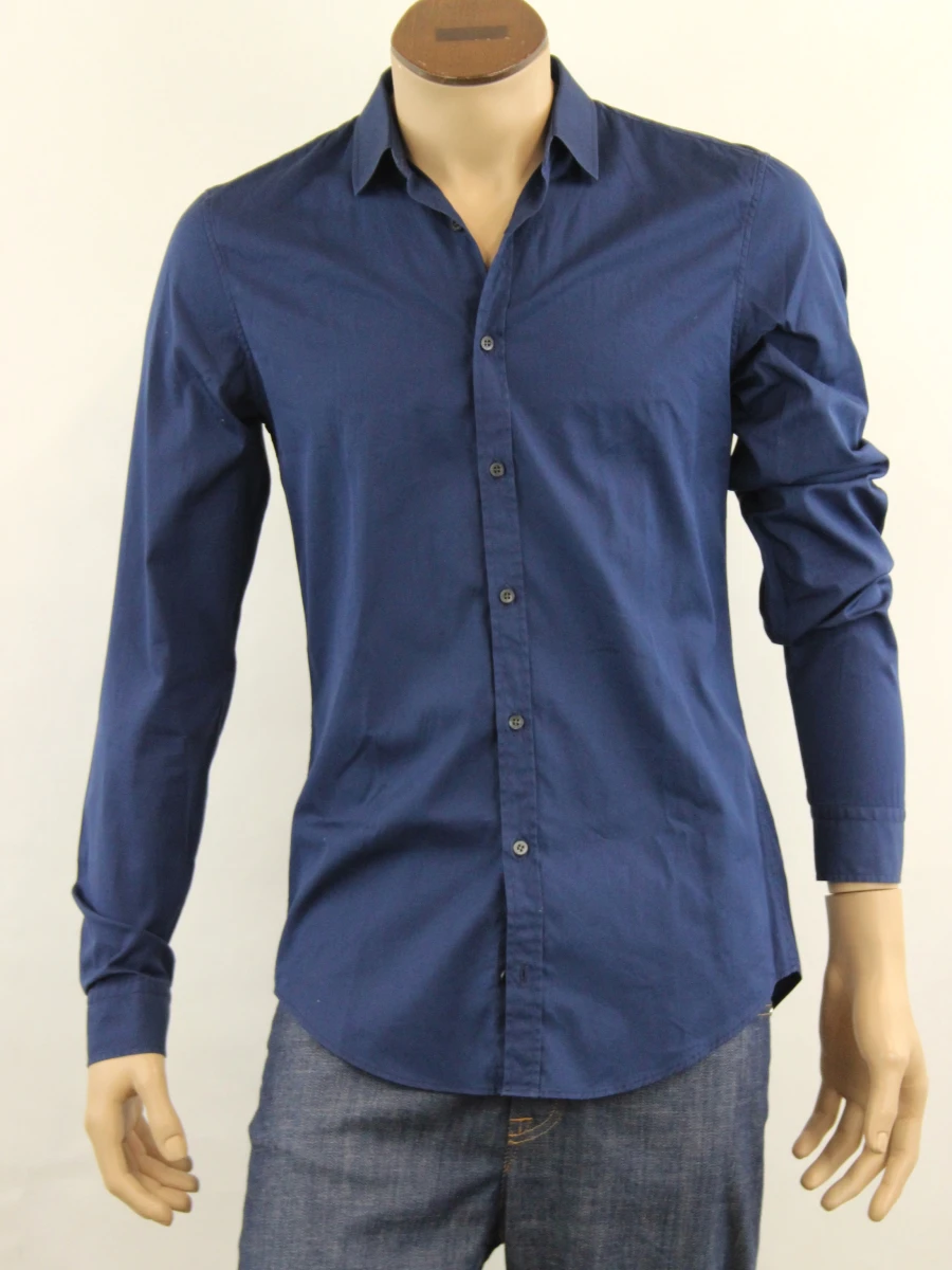 Gucci pertolblauw herenhemd skinny - maat: 40 - foto 2