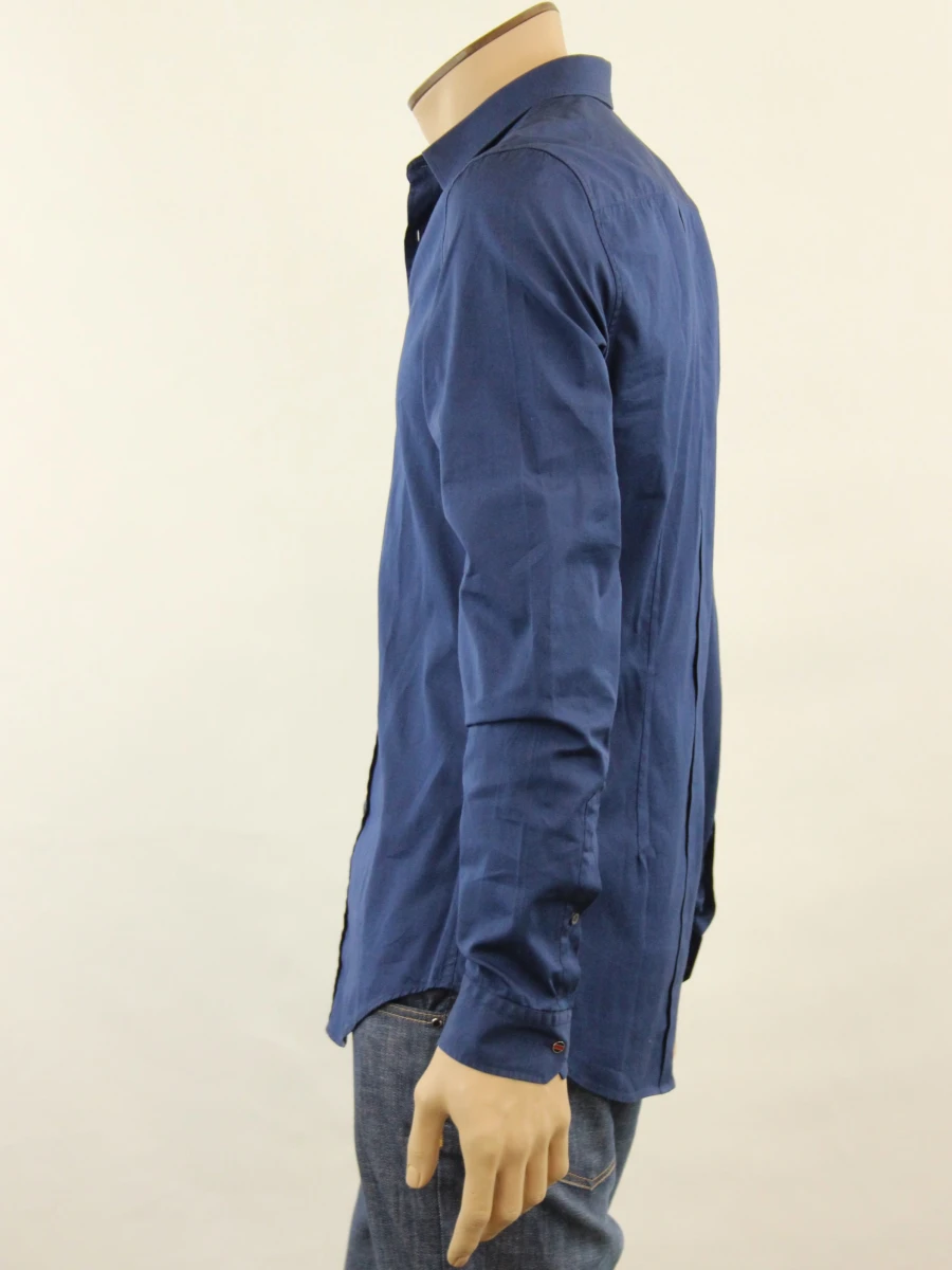 Gucci pertolblauw herenhemd skinny - maat: 40 - foto 4