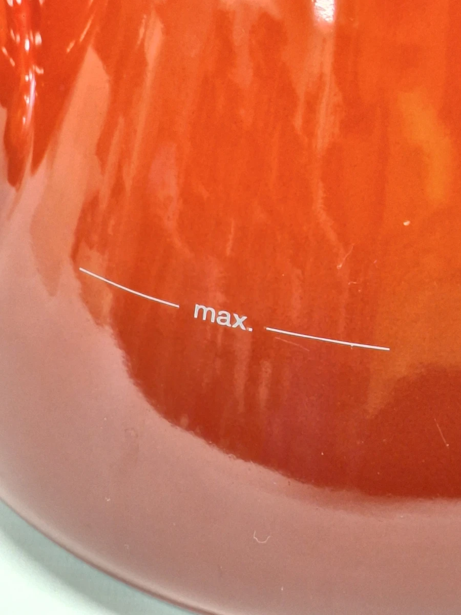 Originele Le Creuset Kone fluitketel in de kleur oranjerood - foto 14