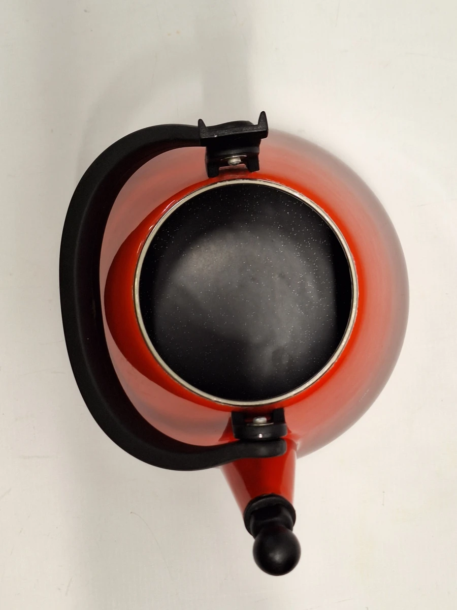 Originele Le Creuset Kone fluitketel in de kleur oranjerood - foto 9