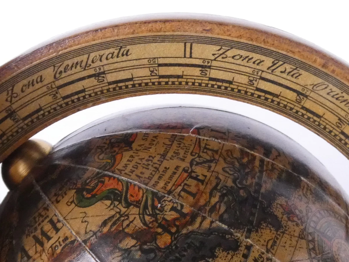 Set van 2 vintage boekensteunen met wereldbolmotief - foto 10