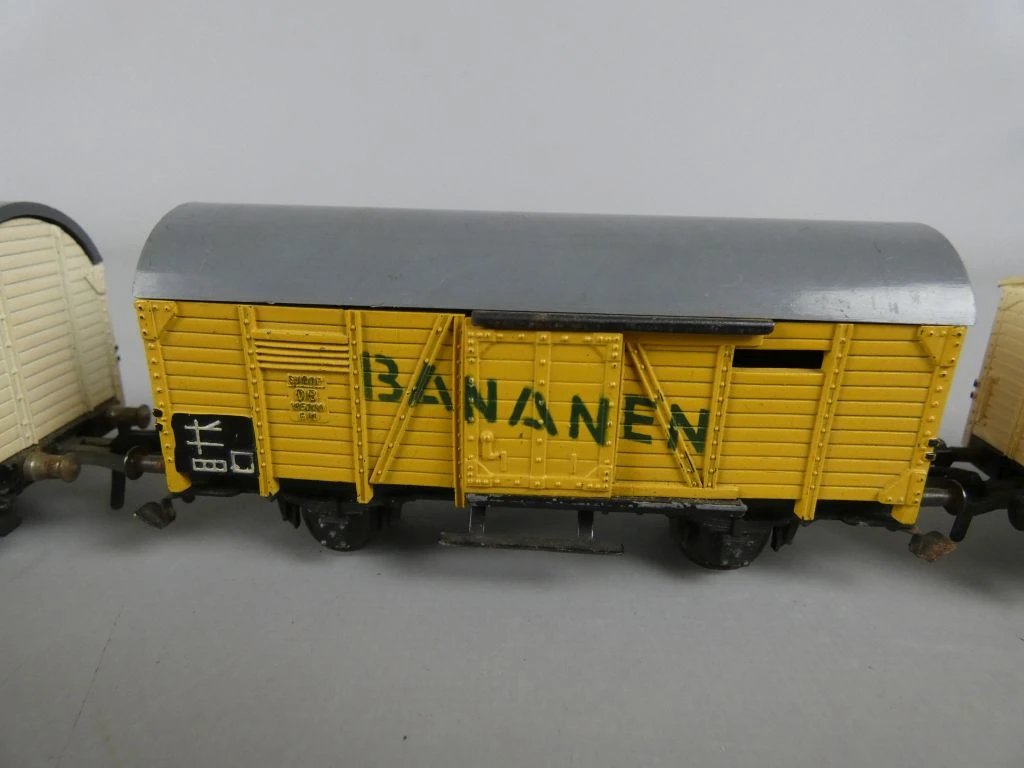 Set van 10 vintage Fleischmann modeltrein wagons met reclame - foto 4