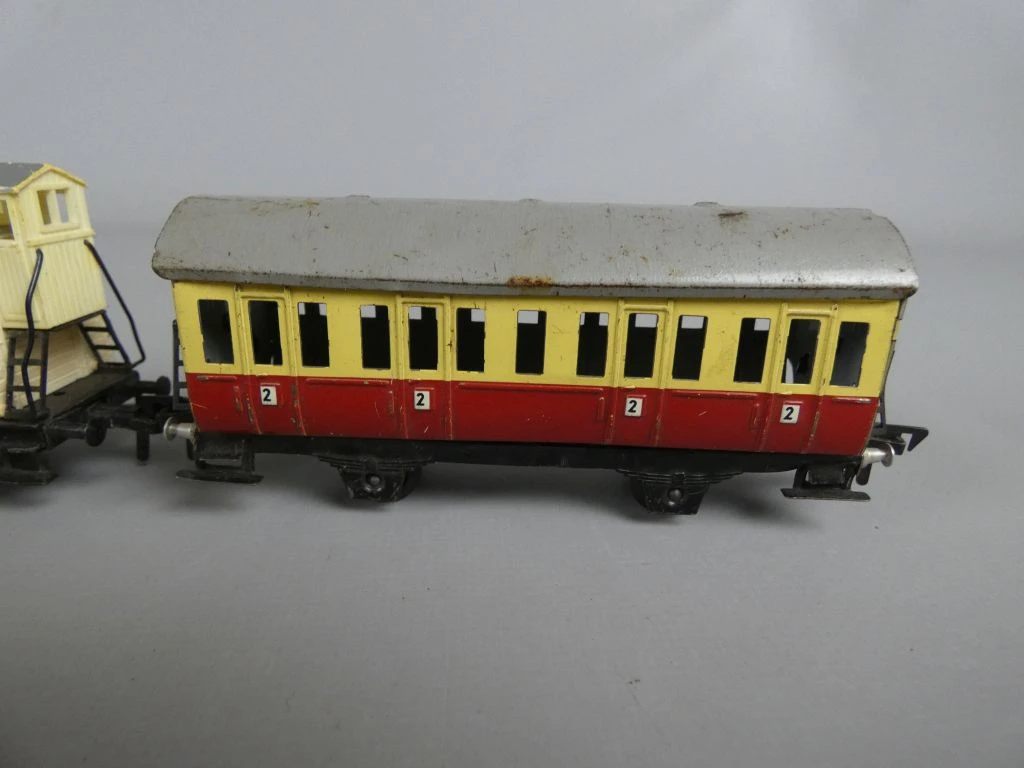 Set van 10 vintage Fleischmann modeltrein wagons met reclame - foto 2