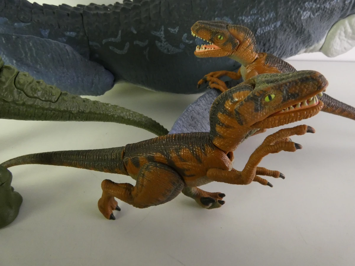 Jurassic Park speelgoedset met voertuigen, dinosaurussen en figuren - 1993 - foto 5