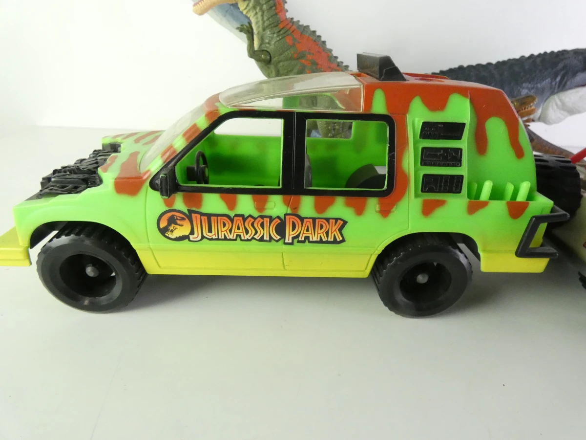 Jurassic Park speelgoedset met voertuigen, dinosaurussen en figuren - 1993 - foto 7