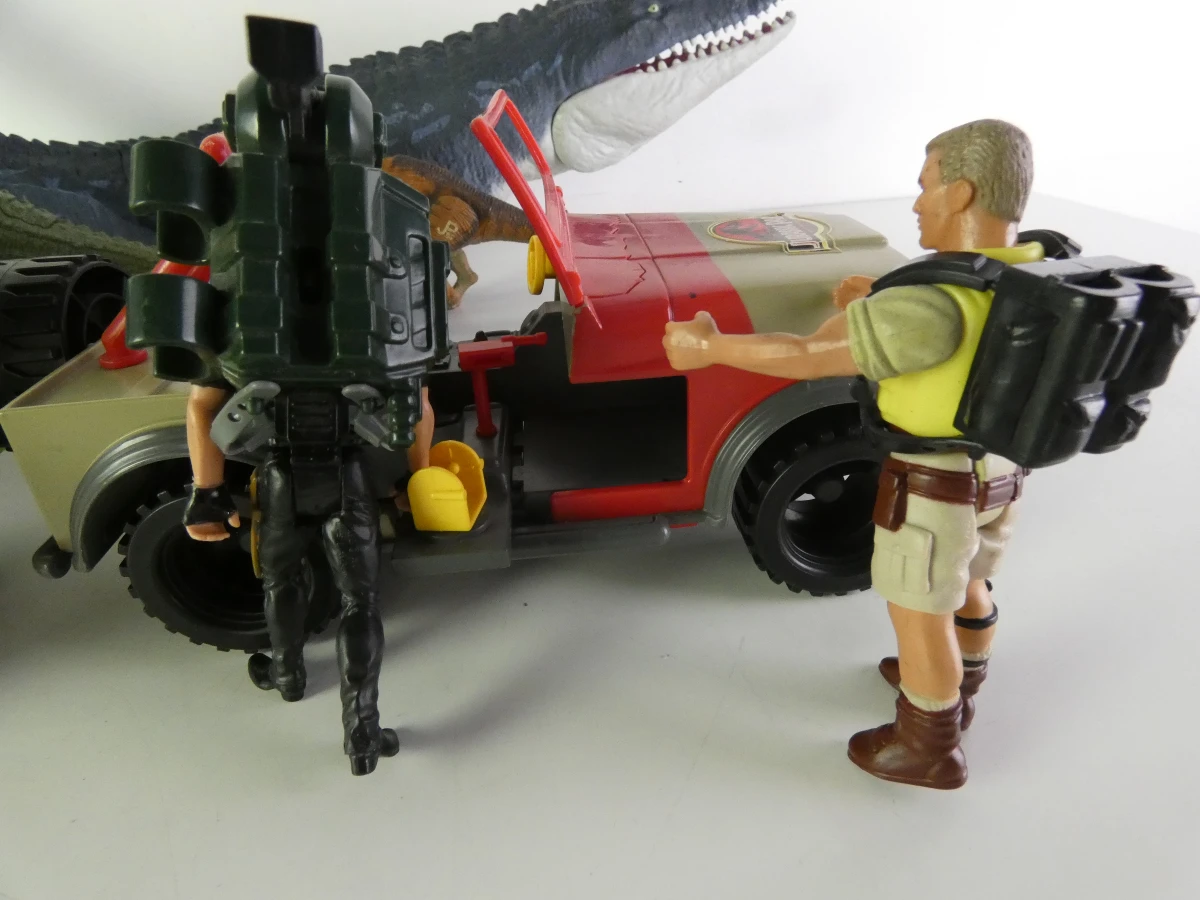 Jurassic Park speelgoedset met voertuigen, dinosaurussen en figuren - 1993 - foto 10
