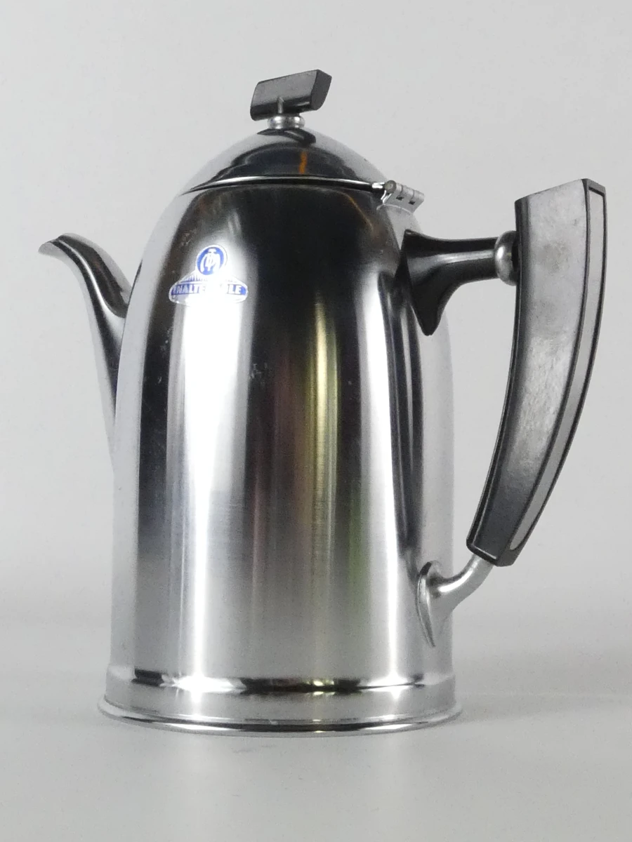 Prachtige Vintage Art Deco Set: Waterketel & Koffiepot — Demeyere 'Inaltérable' (ca. 1930-1950) - foto 2