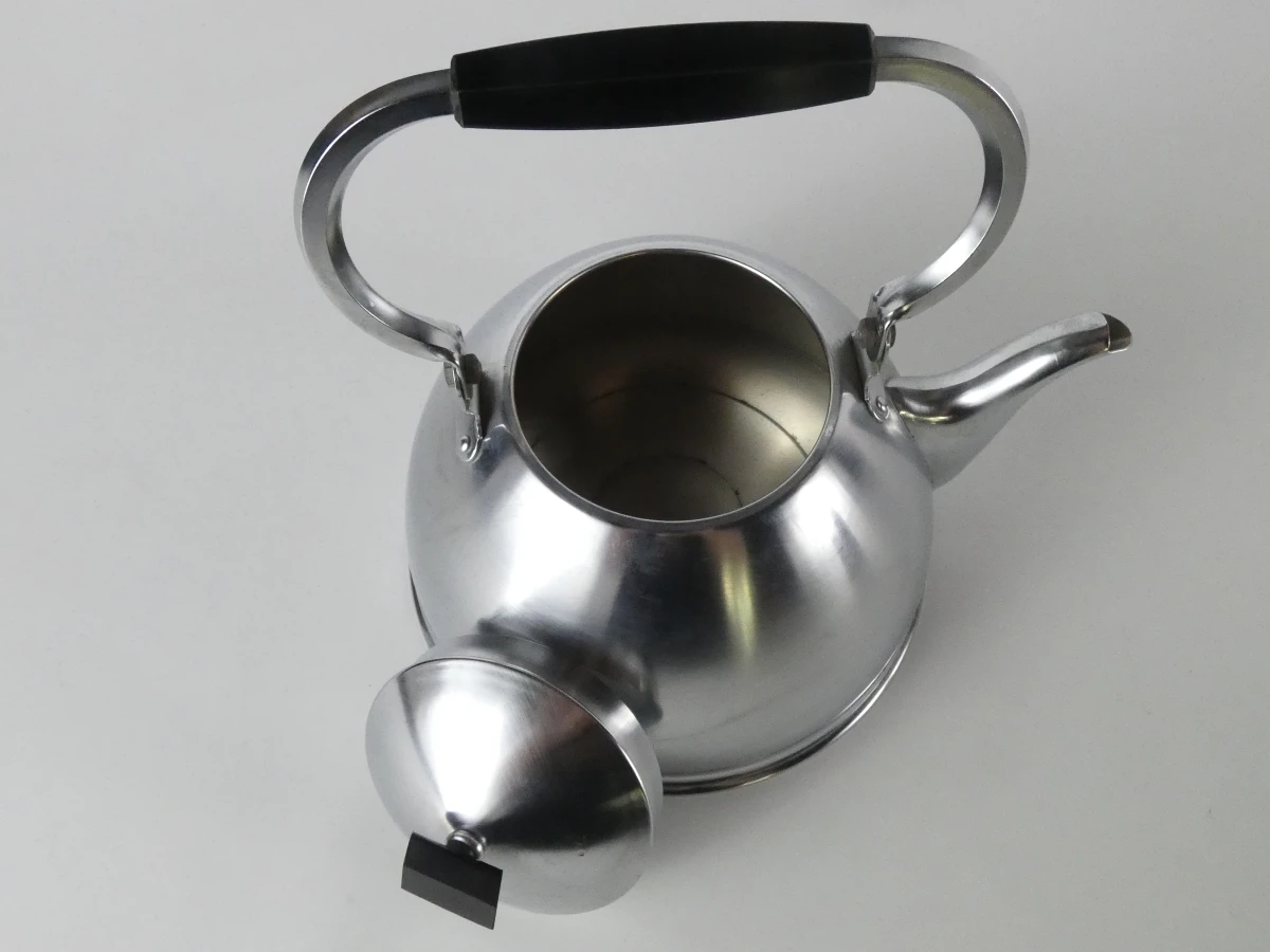 Prachtige Vintage Art Deco Set: Waterketel & Koffiepot — Demeyere 'Inaltérable' (ca. 1930-1950) - foto 8