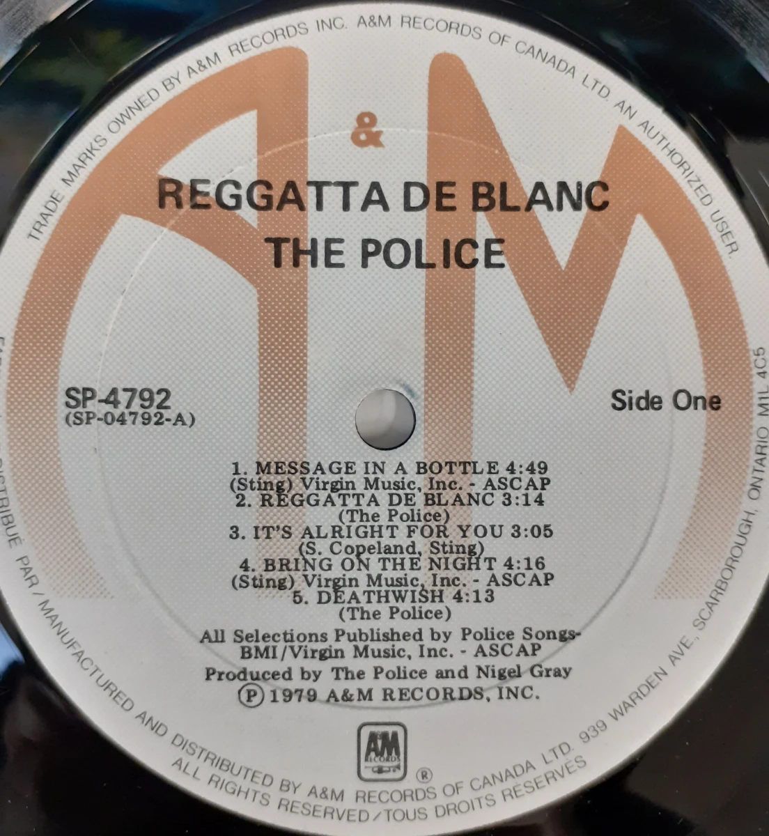 Vinyl: The Police - Reggatta De Blanc - foto 3