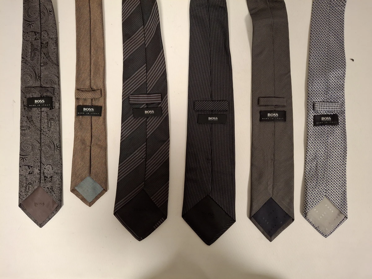 Set van 6 Hugo Boss herenstropdassen met diverse designs - foto 2
