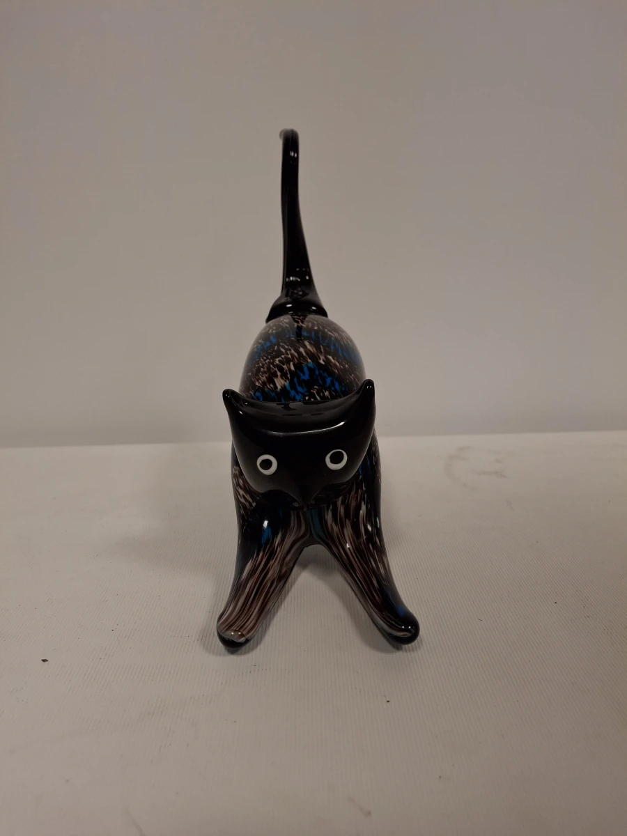 Glazen kattenbeeldje in Murano stijl - foto 2