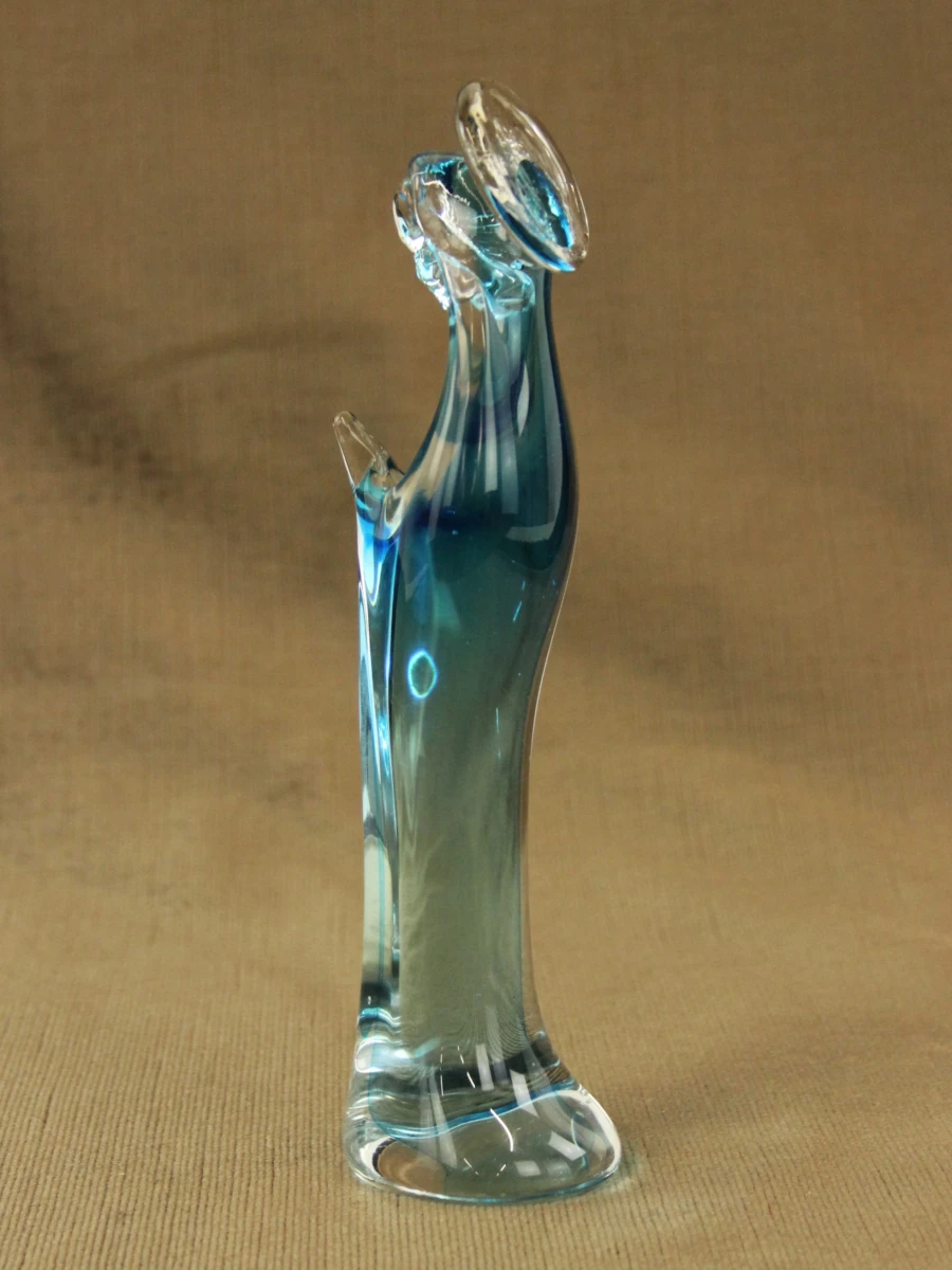 Madonna (Heilige Maagd Maria) beeld van handgeblazen glas. - foto 3